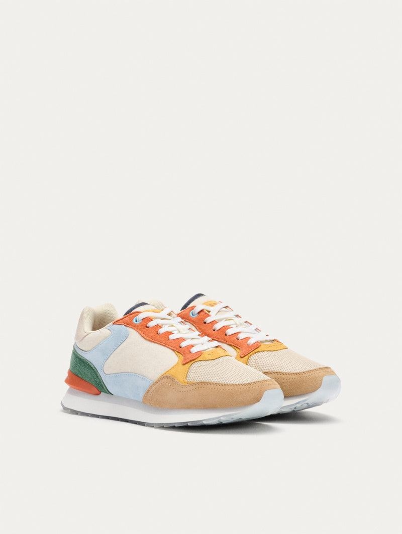 Hoff City Charleston Sneakers Dame Hvide Orange Khaki | WLQ6378SU